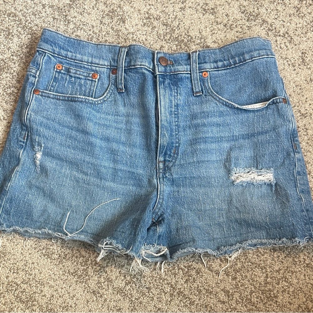 Madewell High Rise Denim Shorts 30
